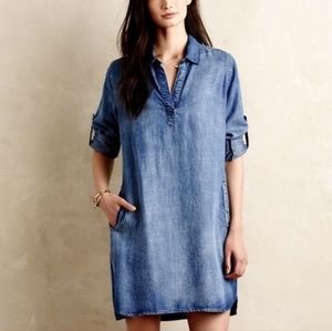 Cloth and Stone denim long sleeve dress M